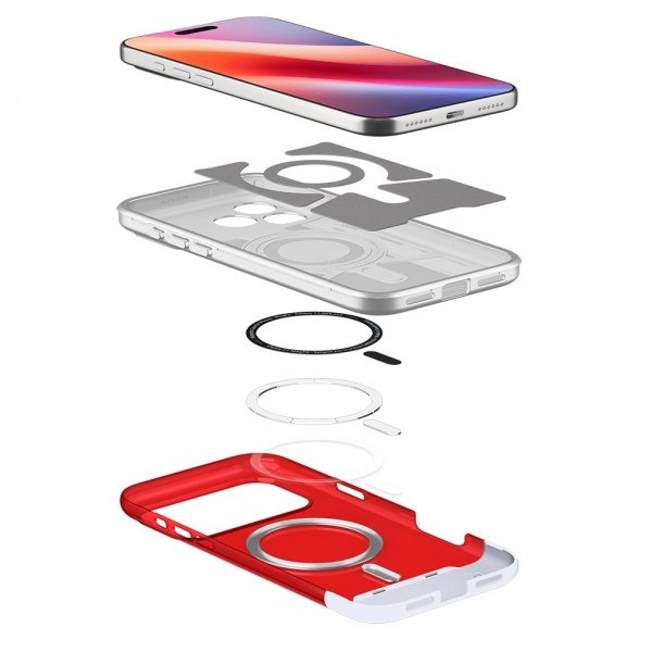 Spigen iPhone 17 Pro Cover Classic C1 MagFit Ruby