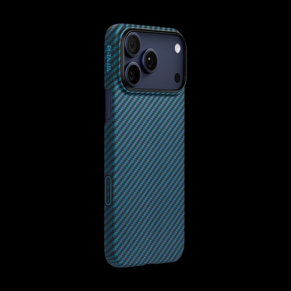 Pitaka iPhone 17 Pro Cover Edge Black/Blue Twill