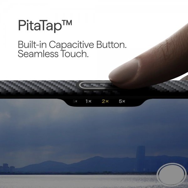 Pitaka iPhone 17 Pro Cover Edge Black/Grey Twill