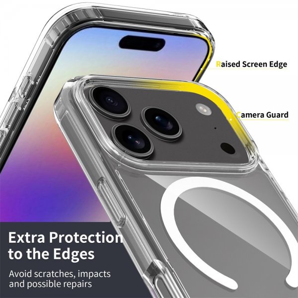 Nordic Covers iPhone 17 Pro Cover Feather Series MagSafe Transparent