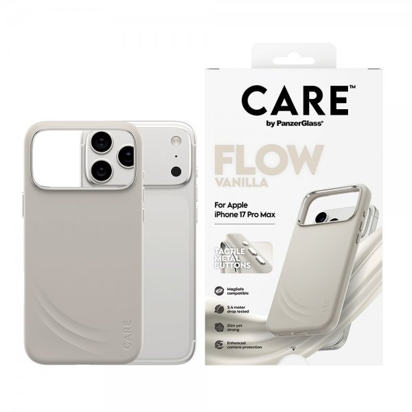 CARE by PanzerGlass iPhone 17 Pro Max Cover Flow MagSafe Vanilla