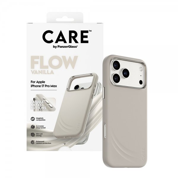 CARE by PanzerGlass iPhone 17 Pro Max Cover Flow MagSafe Vanilla