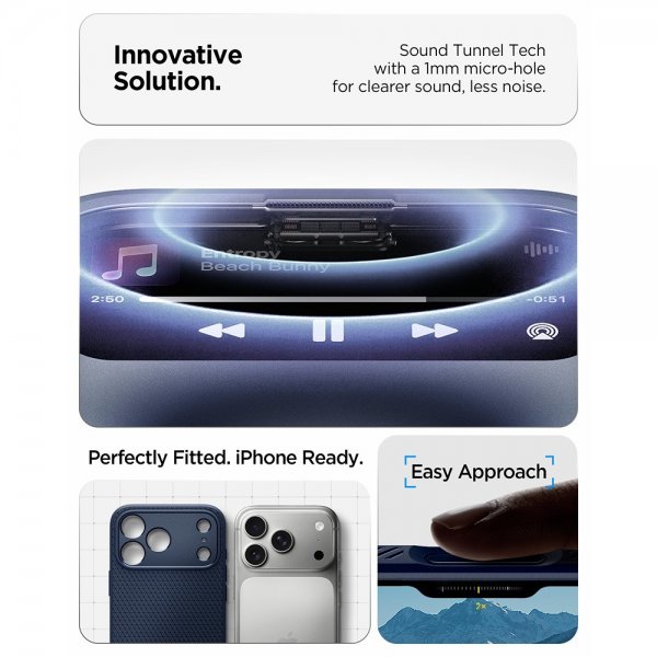 Spigen iPhone 17 Pro Cover Liquid Air Navy Blue