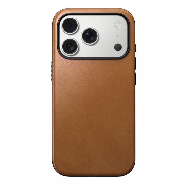 Nomad iPhone 17 Pro Cover Modern Leather Case English Tan
