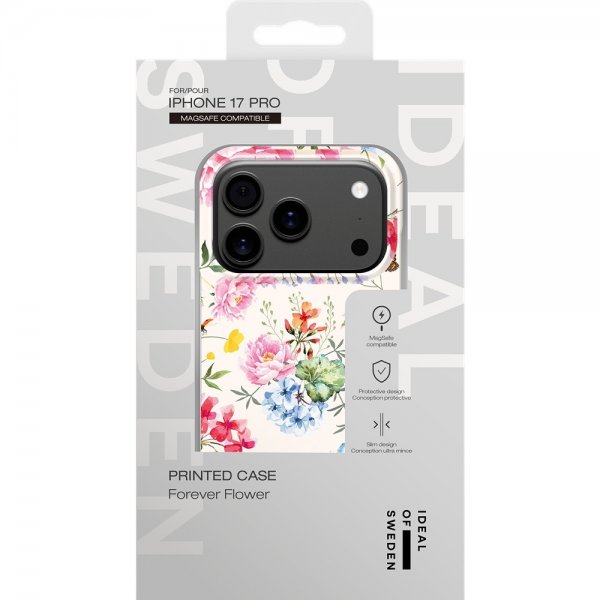 Ideal of Sweden iPhone 17 Pro Cover Printed Case MagSafe Forever Flower