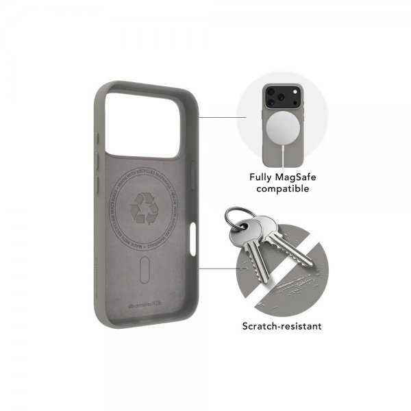 dbramante1928 iPhone 17 Pro Cover Roskilde MagSafe ICON River Stone