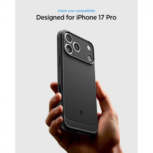 Spigen iPhone 17 Pro Cover Rugged Armor MagFit Mat Sort