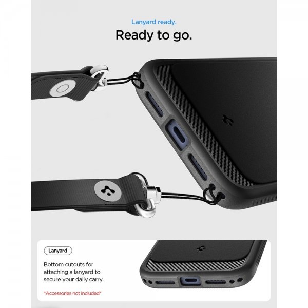 Spigen iPhone 17 Pro Cover Rugged Armor MagFit Mat Sort