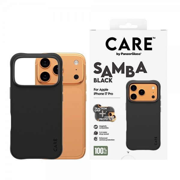 CARE by PanzerGlass iPhone 17 Pro Cover Samba MagSafe Sort