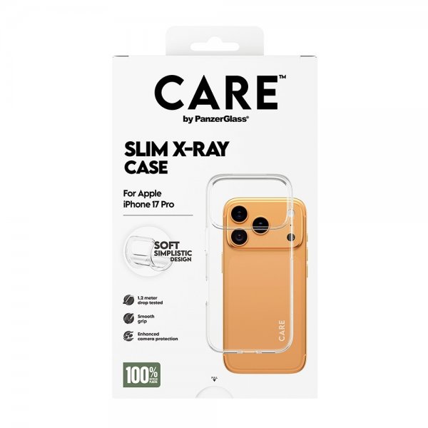 CARE by PanzerGlass iPhone 17 Pro Cover Slim X-Ray Transparent