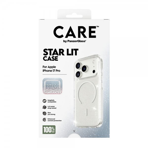 CARE by PanzerGlass iPhone 17 Pro Cover Star Lit MagSafe