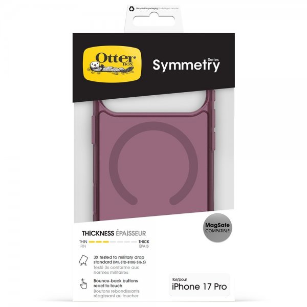 Otterbox iPhone 17 Pro Cover Symmetry Clear MagSafe Purple Mystery