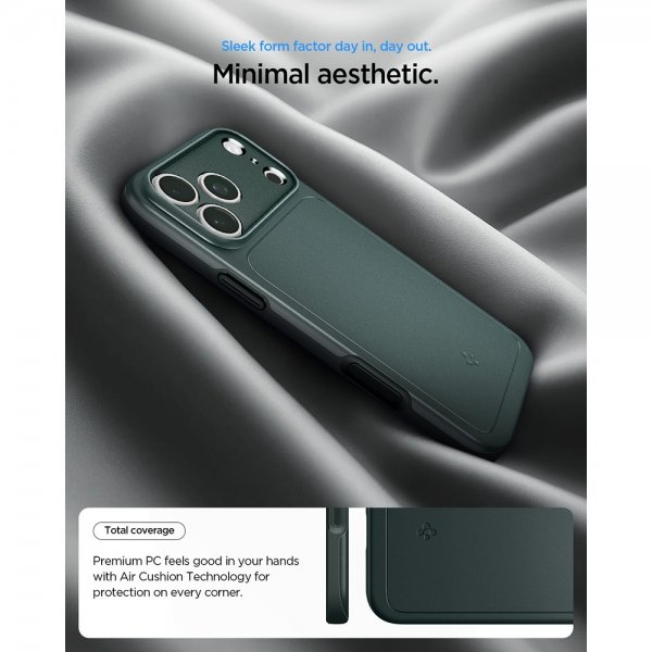 Spigen iPhone 17 Pro Cover Thin Fit MagFit Abyss Green