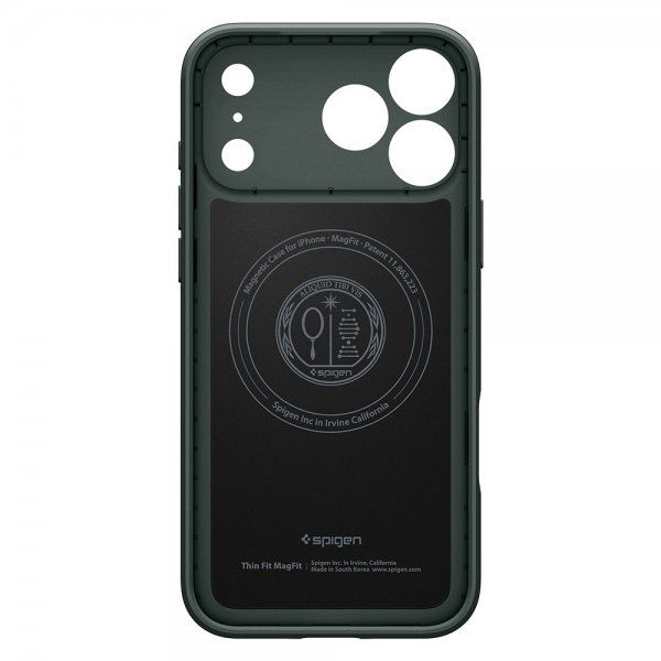 Spigen iPhone 17 Pro Cover Thin Fit MagFit Abyss Green