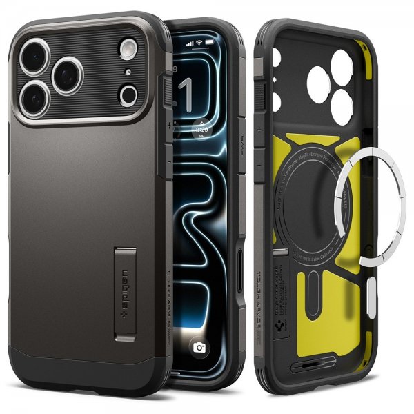 Spigen iPhone 17 Pro Cover Tough Armor T MagFit Gunmetal