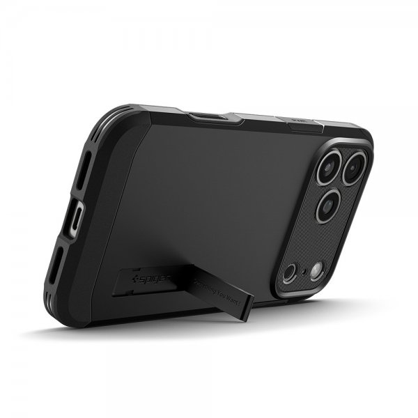 Spigen iPhone 17 Pro Cover Tough Armor T MagFit Sort