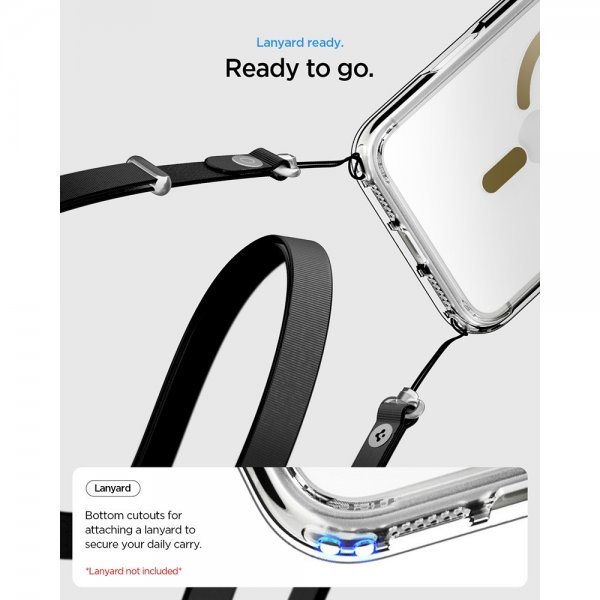 Spigen iPhone 17 Pro Cover Ultra Hybrid MagFit Clear Gold