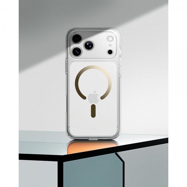 Spigen iPhone 17 Pro Cover Ultra Hybrid MagFit Clear Gold