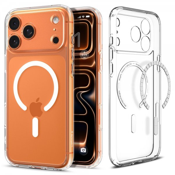 Spigen iPhone 17 Pro Cover Ultra Hybrid MagFit Clear White