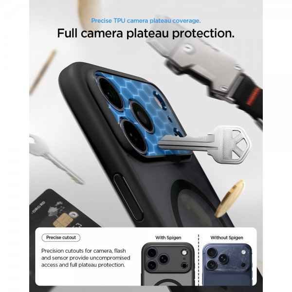Spigen iPhone 17 Pro Cover Ultra Hybrid MagFit Frost Black