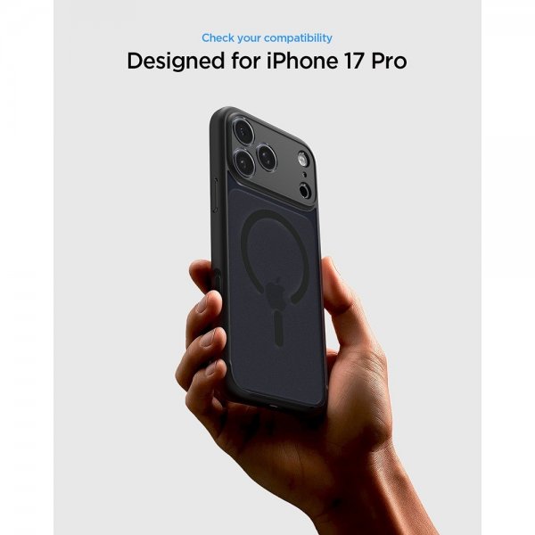 Spigen iPhone 17 Pro Cover Ultra Hybrid MagFit Frost Black