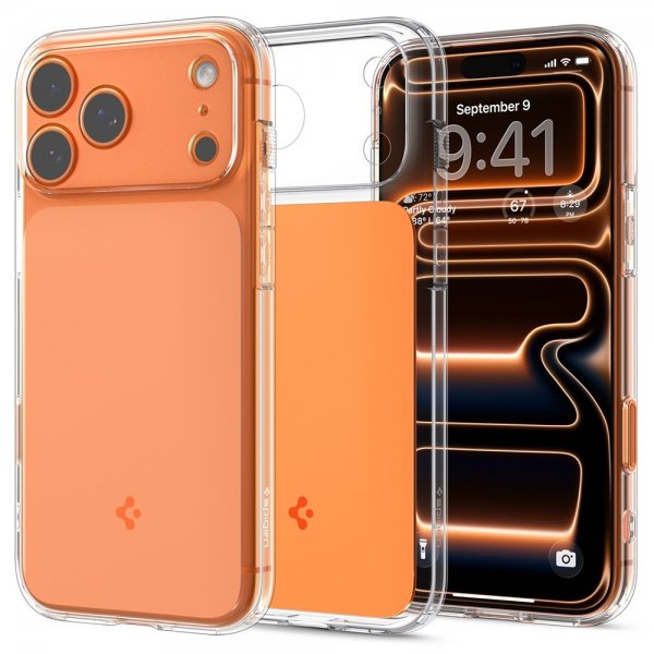 Spigen iPhone 17 Pro Cover Ultra Hybrid T MagFit Glossy Orange