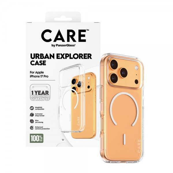 CARE by PanzerGlass iPhone 17 Pro Urban Explorer MagSafe Cover Hvid