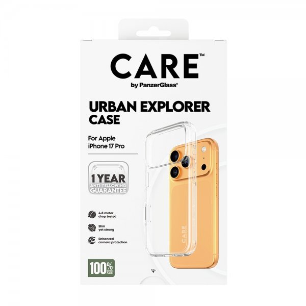 CARE by PanzerGlass iPhone 17 Pro Cover Urban Explorer Transparent