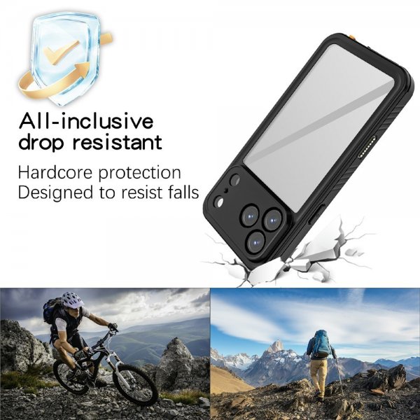 Redpepper iPhone 17 Pro Cover Vandtæt IP68 Sort
