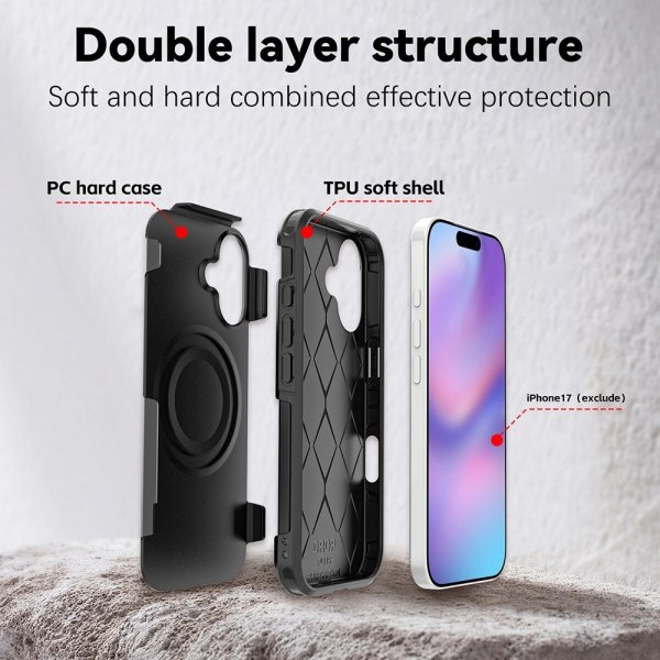 4smarts iPhone 17 Cover Defend Case Ultimag Sort