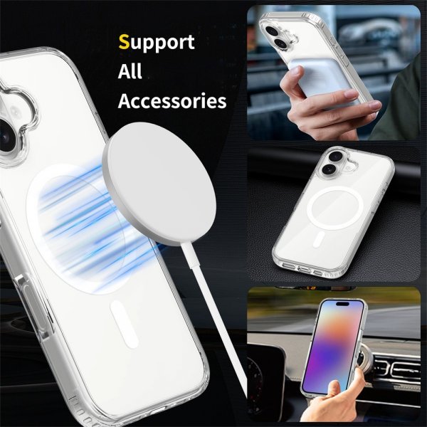 Nordic Covers iPhone 17 Cover Feather Series MagSafe Transparent