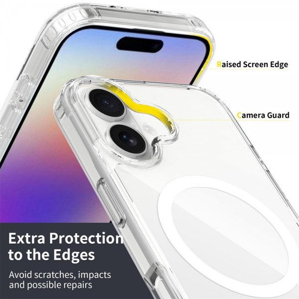 Nordic Covers iPhone 17 Cover Feather Series MagSafe Transparent