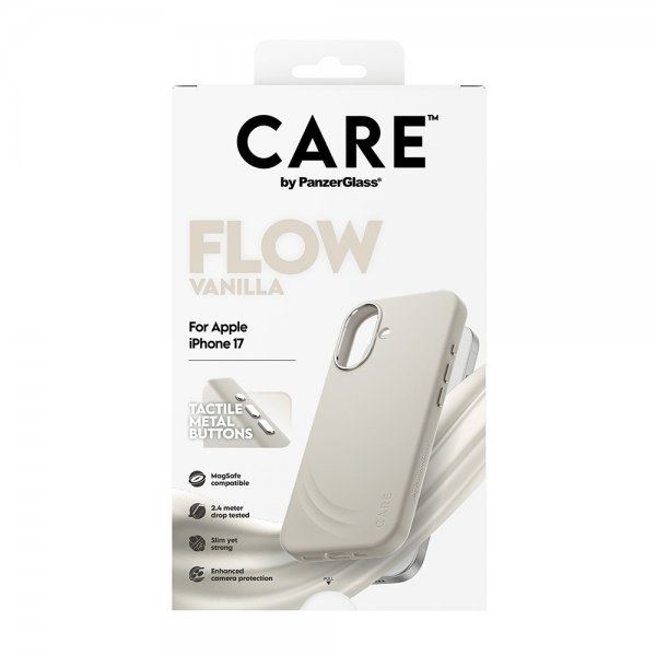 CARE by PanzerGlass iPhone 17 Cover Flow MagSafe Vanilla