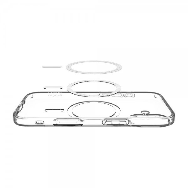 Spigen iPhone 17 Cover Liquid Crystal MagFit Clear White