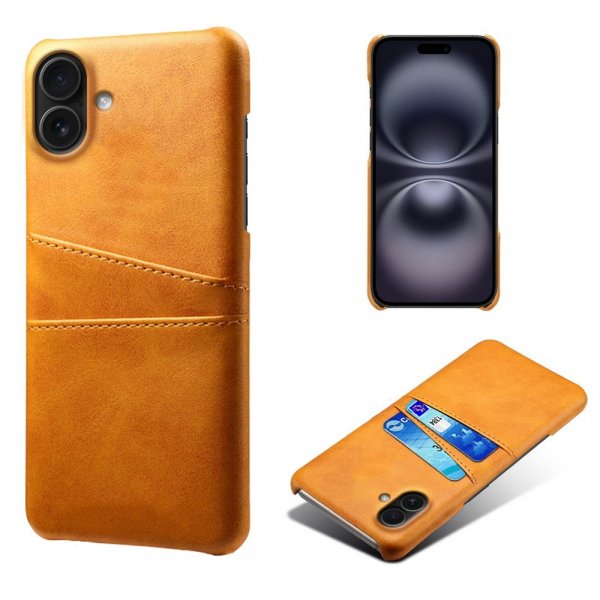 iPhone 17 Cover med to kortrum Lysebrun
