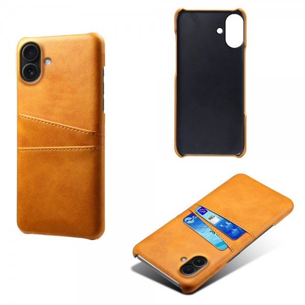iPhone 17 Cover med to kortrum Lysebrun