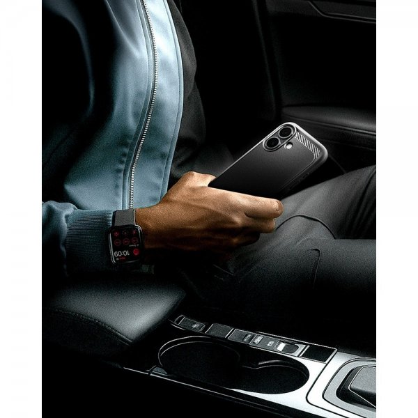 Spigen iPhone 17 Cover Rugged Armor MagFit Mat Sort