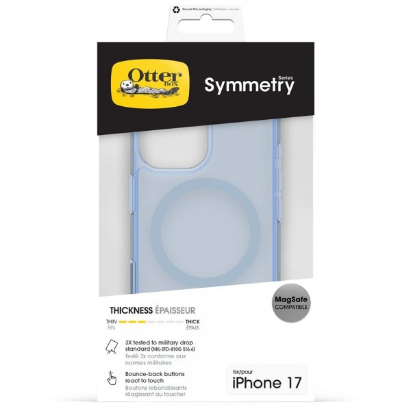Otterbox iPhone 17 Cover Symmetry Clear MagSafe Blue Bliss