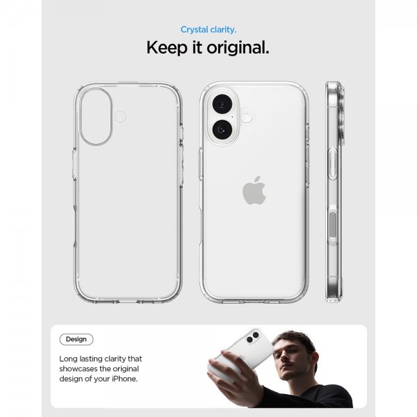Spigen iPhone 17 Cover Ultra Hybrid Crystal Clear