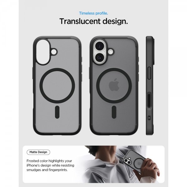 Spigen iPhone 17 Cover Ultra Hybrid MagFit Frost Black