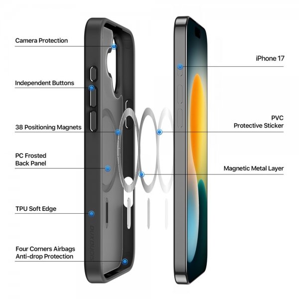 Dux Ducis iPhone 17 Cover Yind Series MagSafe Sort
