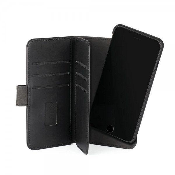 Gear iPhone 6/6S/7/8/SE Cover 7 Kortlommer Aftageligt Cover Sort