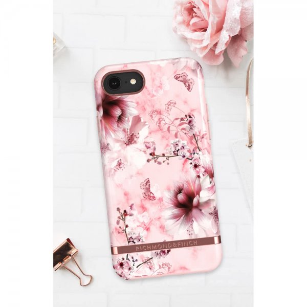 Richmond & Finch iPhone 6/6S/7/8/SE Cover Pink Marble Floral