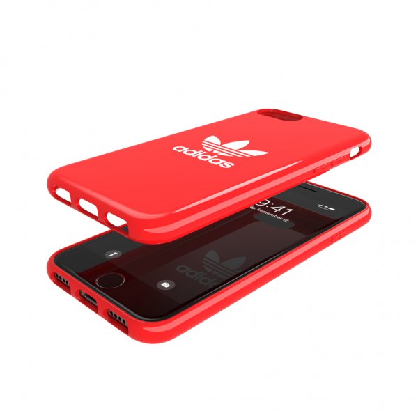 Adidas iPhone 6/6S/7/8/SE Cover Snap Case Trefoil Rød