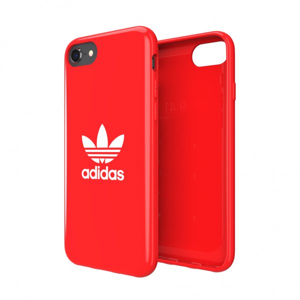 Adidas iPhone 6/6S/7/8/SE Cover Snap Case Trefoil Rød