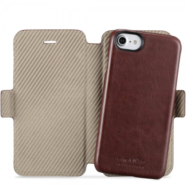 holdit iPhone 6/6S/7/8/SE Cover Berlin Aftageligt Cover Dark Brown