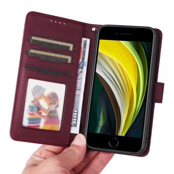 Betopnice iPhone 6/6S/7/8/SE Cover med Aftageligt Cover 005 Rød
