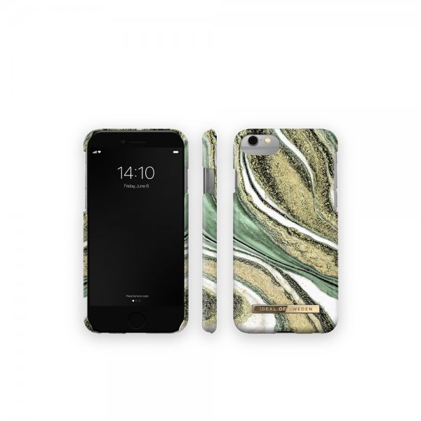 Ideal of Sweden iPhone 6/6S/7/8/SE Cover Fashion Case Cosmic Green Swirl