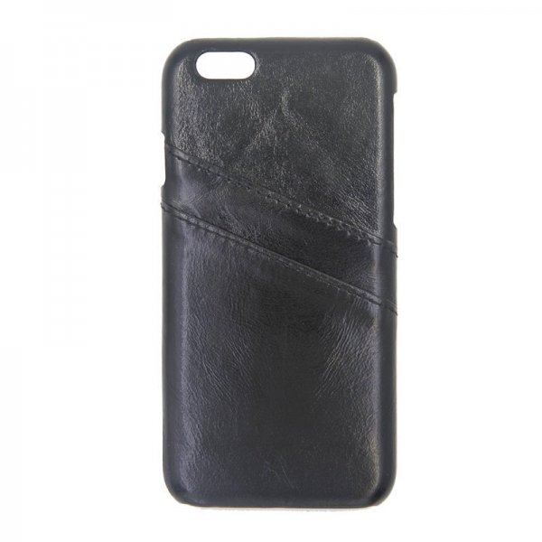 iPhone 6/6S Etui Kortlomme Udvendig Sort