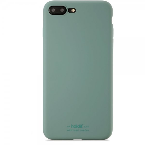 holdit iPhone 7 Plus/iPhone 8 Plus Silikone Cover Mos Grøn